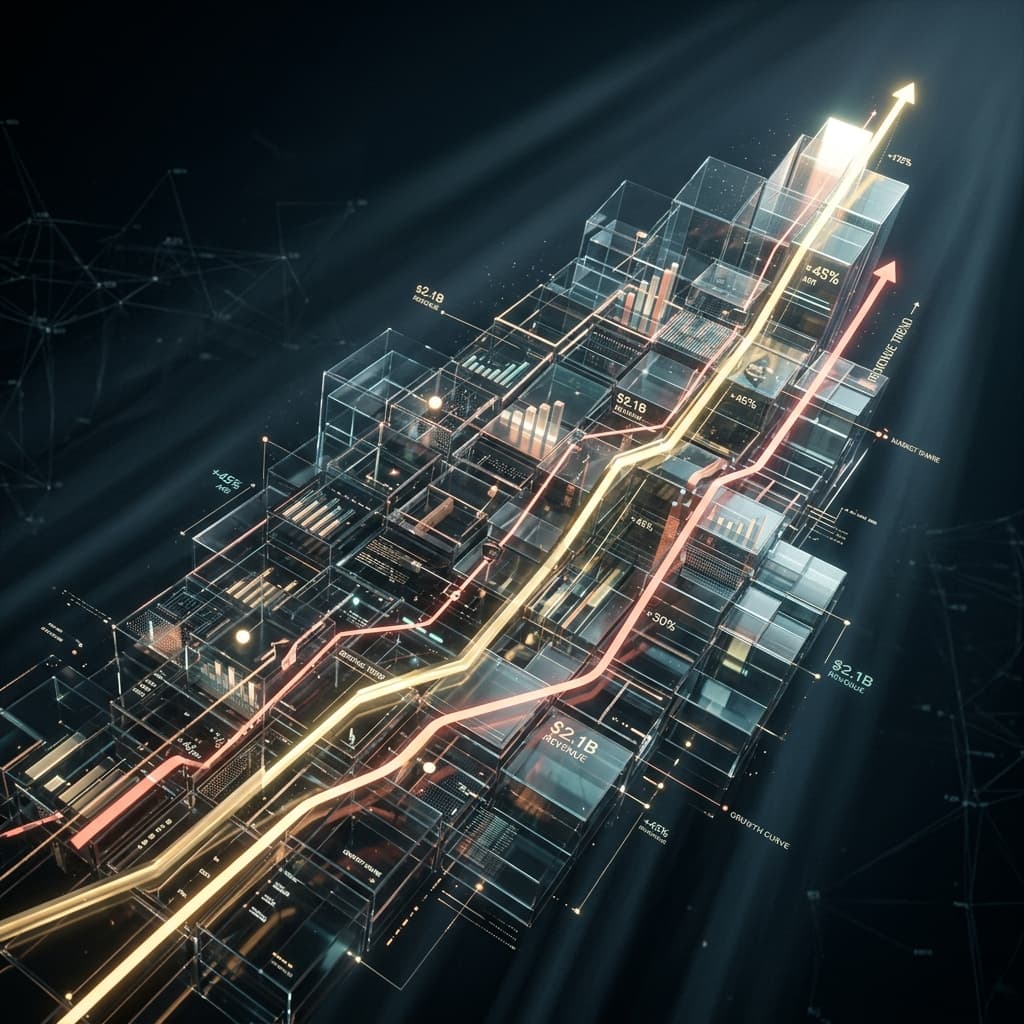 3D computational growth matrix visual